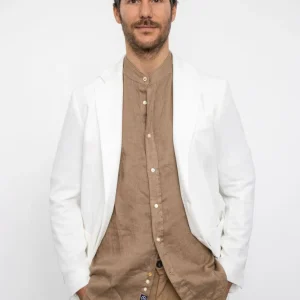 Giacca sfoderata lavorata