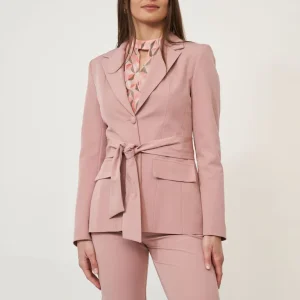 Blazer con cintura coordinato