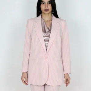 Blazer gessato 1 bottone