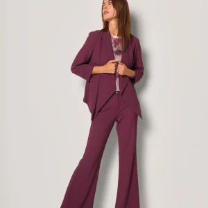 Giacca svasata in crêpe donna