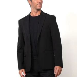 Giacca monopetto con pattine