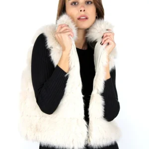 Gilet con pelo