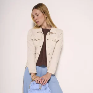 Giacca urban denim beige
