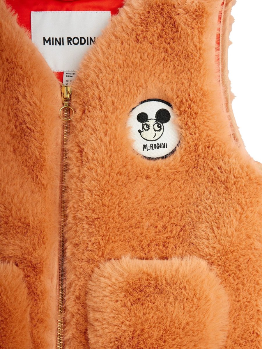 GILET IN ECOPELLICCIA CON TASCHE MINI RODINI - immagine 4