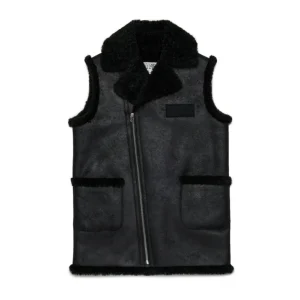 GILET MONTONE NERO MAISON MARGIELA