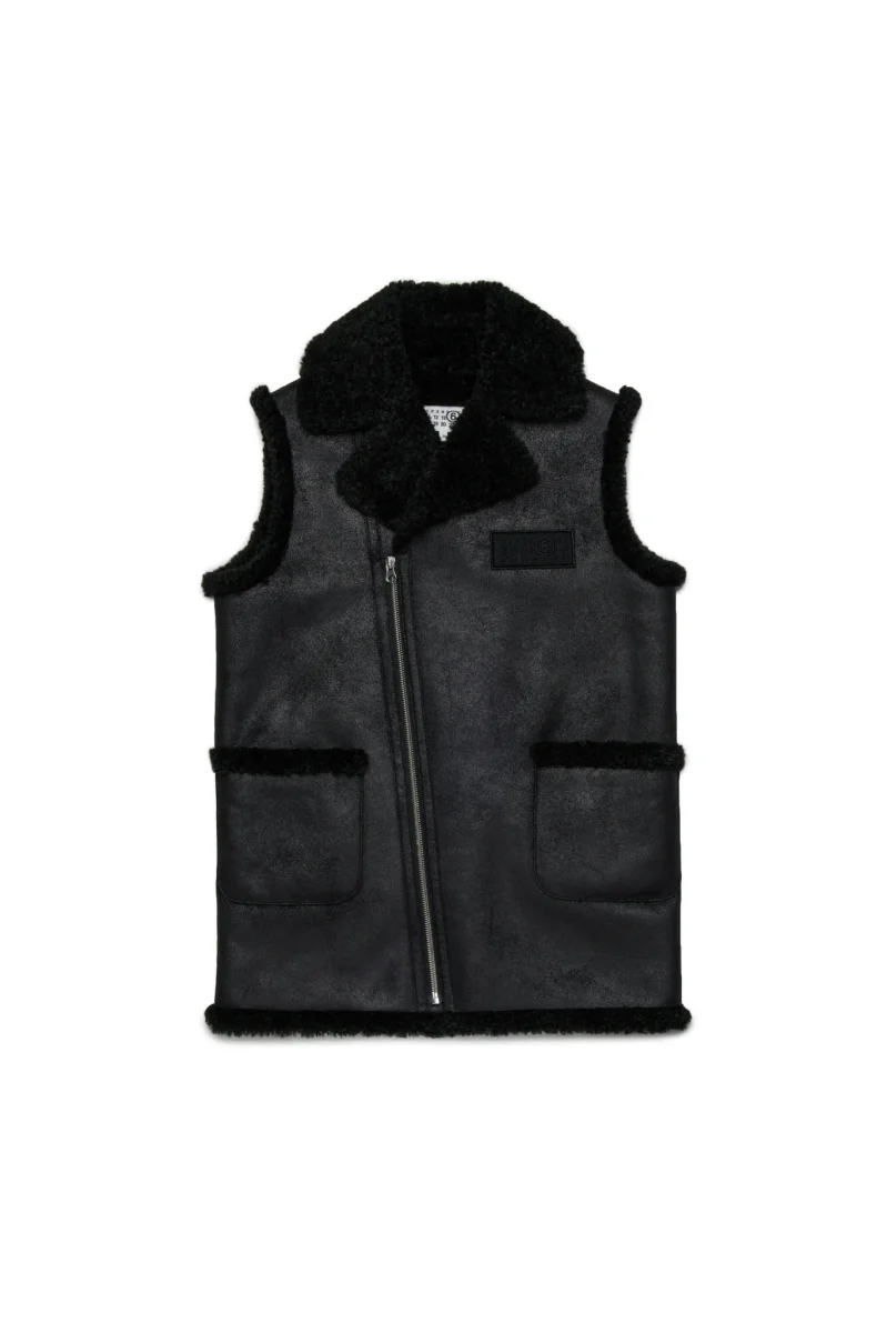 GILET MONTONE NERO MAISON MARGIELA - immagine 2