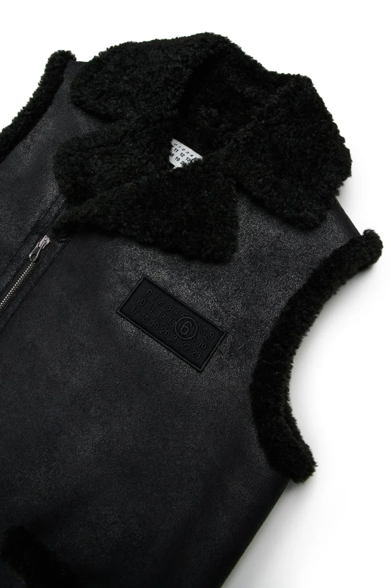 GILET MONTONE NERO MAISON MARGIELA - immagine 4