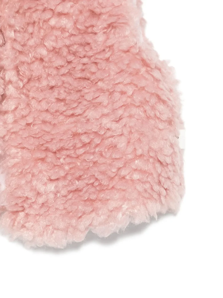 GILET PER NEONATA IN PILE ROSA TEDDY&MINOU - immagine 4