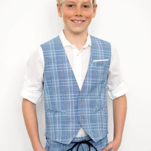 Gilet a quadri da completo