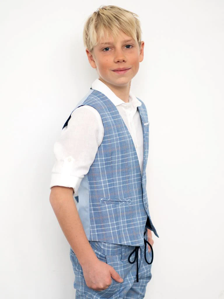 Gilet a quadri da completo - immagine 3