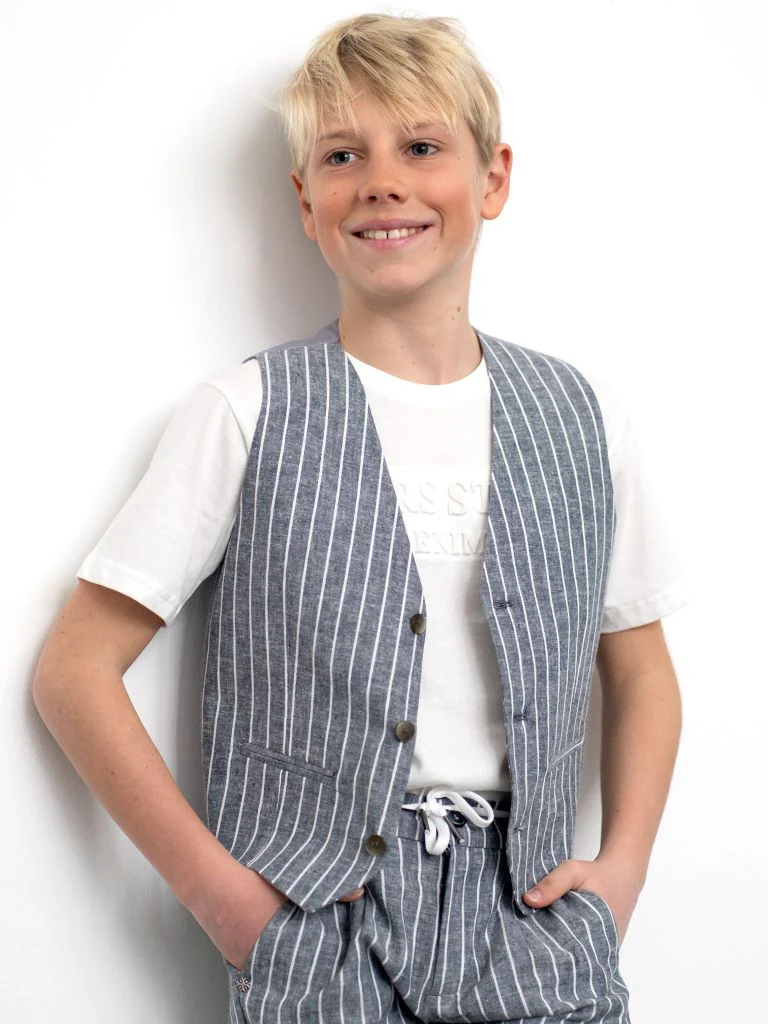 Gilet in lino da completo - immagine 3