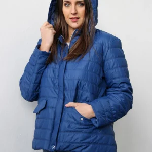 Piumino trapuntato con cappuccio rimovibile