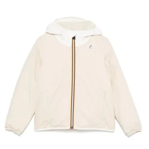 GIUBBINO BICOLORE CORTO ECRU/BIANCA K-WAY