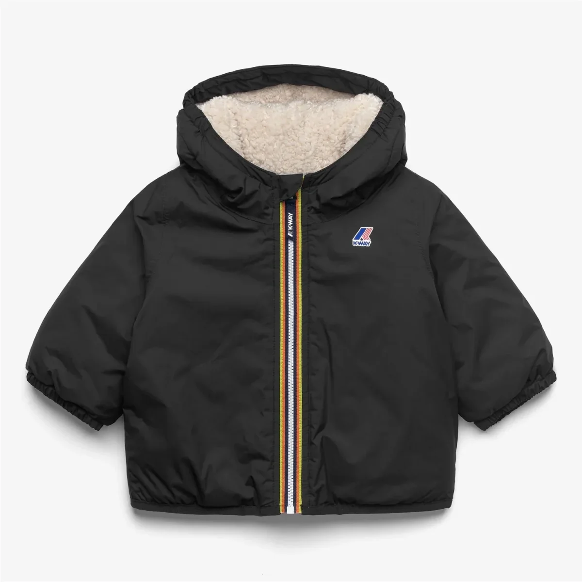 GIUBBINO NERO TEDDY K-WAY