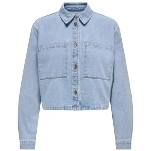 Giacca Donna in Denim Lavaggio Chiaro