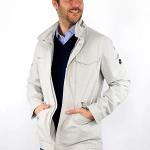 Giubbotto liscio con tasche