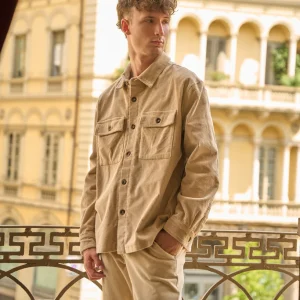 Camicia overshirt a coste