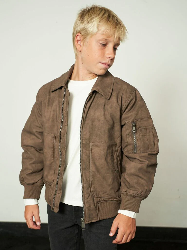 Bomber con tasconi e zip - immagine 3