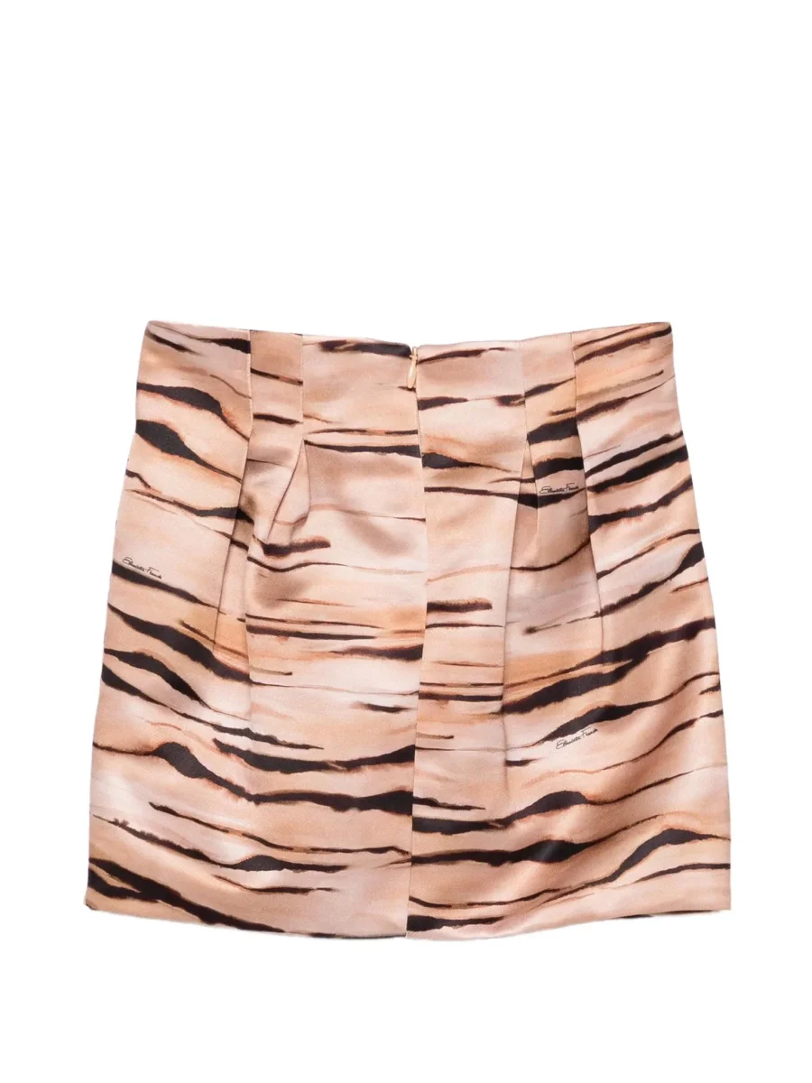 GONNA ANIMALIER PLISSETTATA ELISABETTA FRANCHI - immagine 3