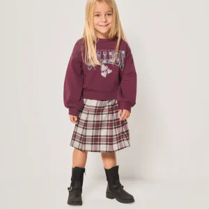 Gonna scozzese a pieghe bambina