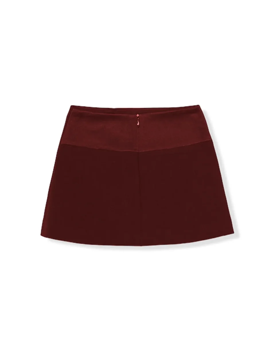 GONNA CON TASCA ROSSO CILIEGIA ELISABETTA FRANCHI - immagine 3