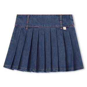 GONNA PLISSETTATA IN DENIM METALIZZATA BILLIEBLUSH