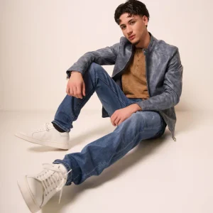 Jeans Uomo Blu Denim Regular Fit