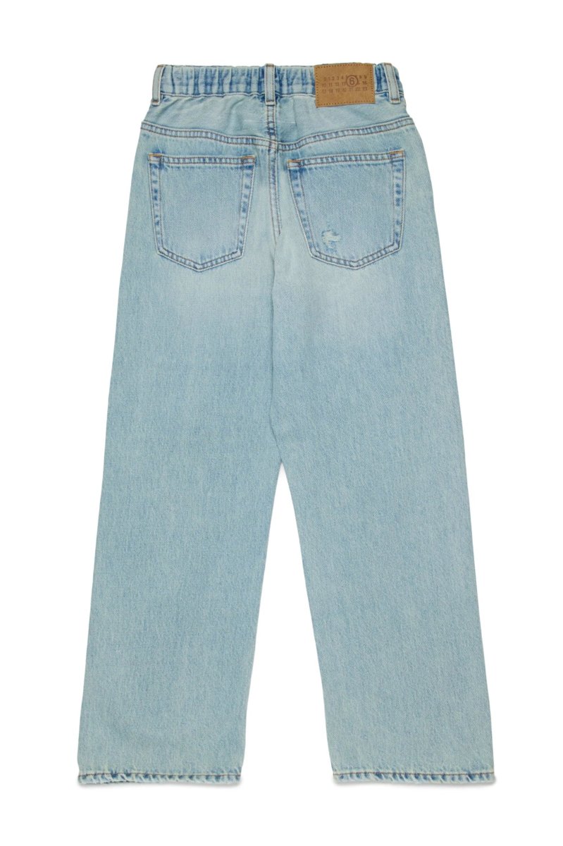 JEANS BLU CHIARO CON EFFETTO TOPPE MAISON MARGIELA