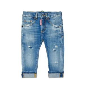 JEANS BLU CHIARO ELASTICIZZATO DSQUARED2