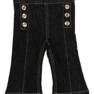 JEANS BLU SCURO CON BOTTONI ORO ELISABETTA FRANCHI