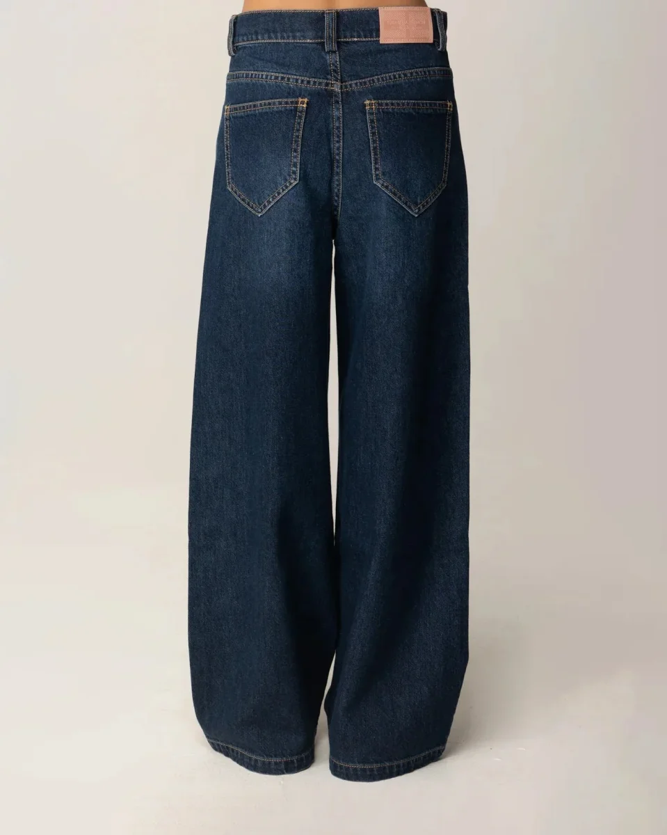 JEANS BLU SCURO CON IMPRONTA DOPPIA SFUMATA ELISABETTA FRANCHI - immagine 5