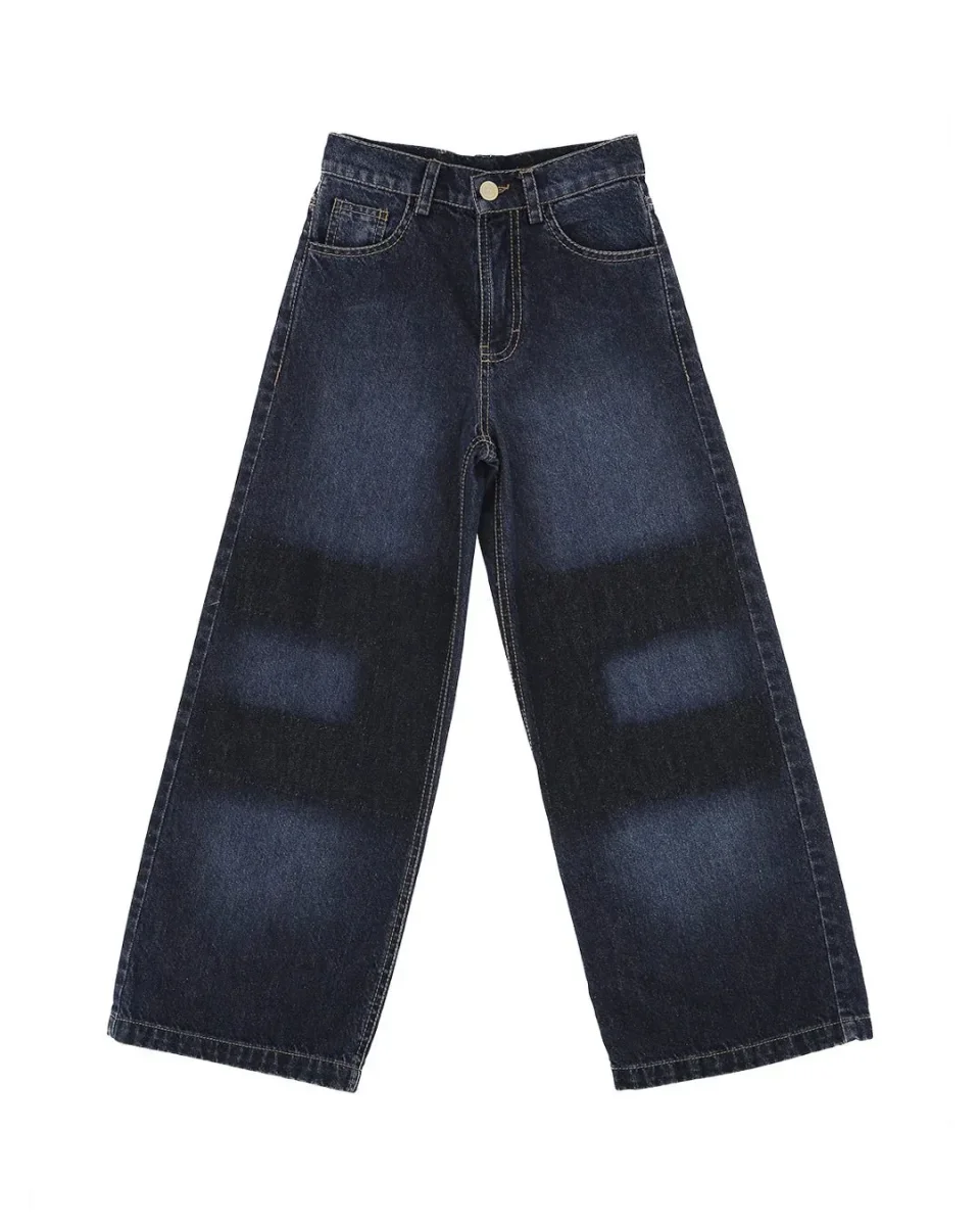 JEANS BLU SCURO CON IMPRONTA DOPPIA SFUMATA ELISABETTA FRANCHI - immagine 2