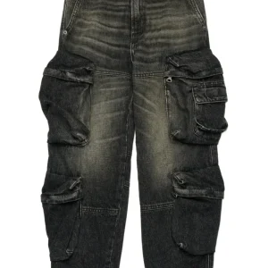 JEANS CARGO NERO DIESEL