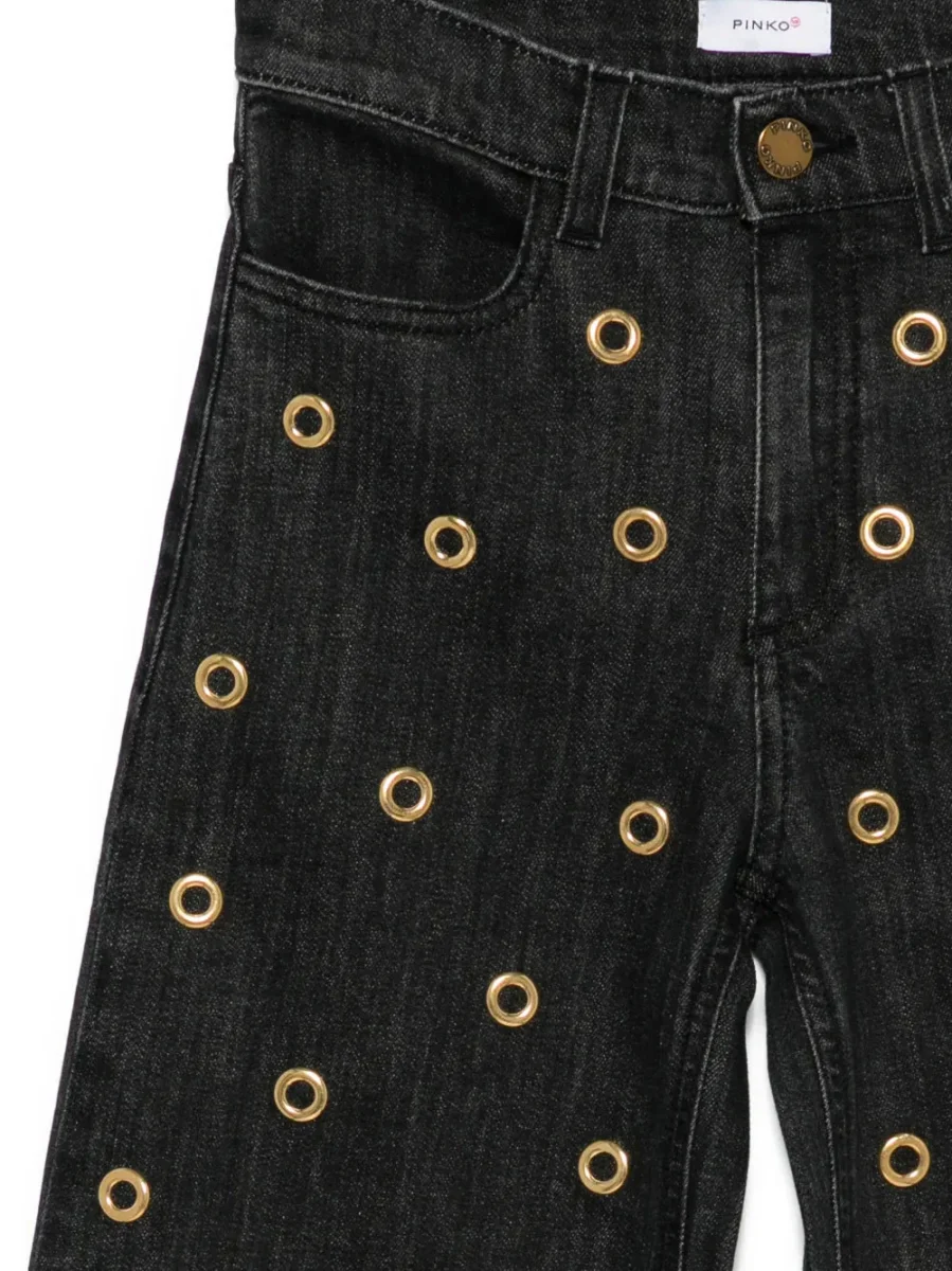 JEANS CON APPLICAZZIONI ORO PINKO - immagine 4