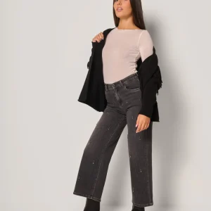 Jeans donna con dettagli gioiello