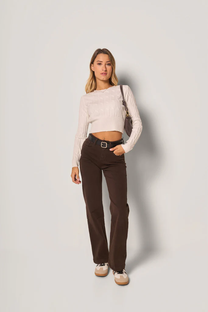 Pantaloni a vita alta donna