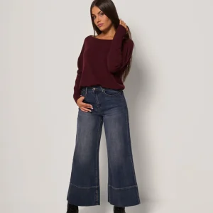 Jeans a gamba larga donna