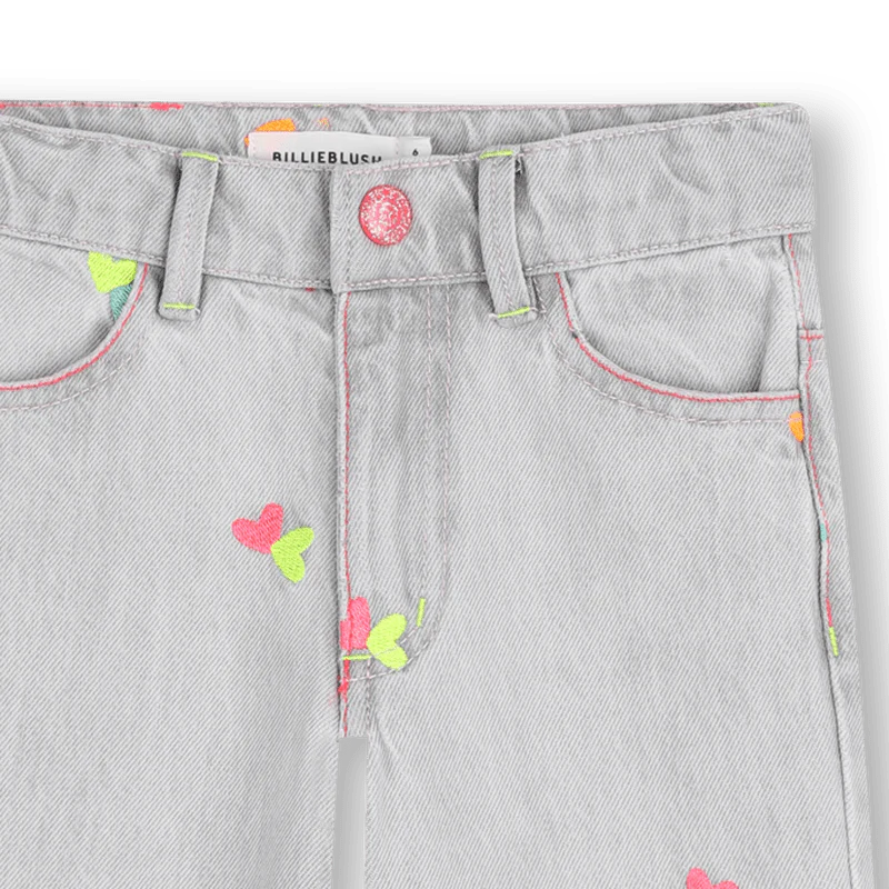JEANS GRIGIO CON CUORI FLUO BILLIEBLUSH - immagine 4