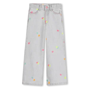 JEANS GRIGIO CON CUORI FLUO BILLIEBLUSH