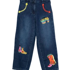 JEANS IN DENIM CON RICAMI STELLA MCCARTNEY
