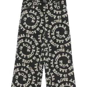 JEANS IN DENIM NERO LOGATO LOVE STELLA MCCARTNEY