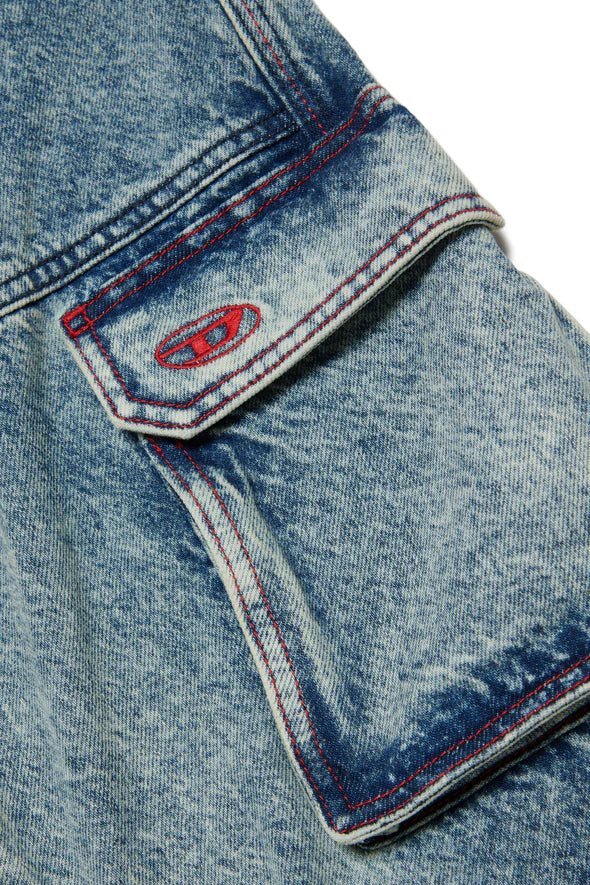 JEANS MARMORIZZATO CARGO DIESEL - immagine 4