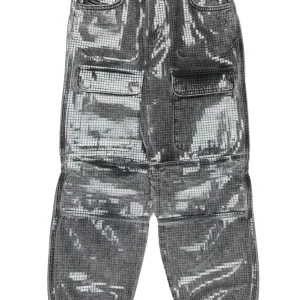 JEANS NERO CON PAILLETTES DIESEL