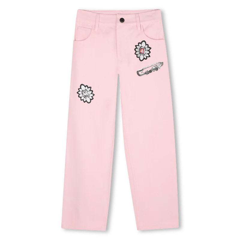 JEANS ROSA CON STAMPE MARC JACOBS
