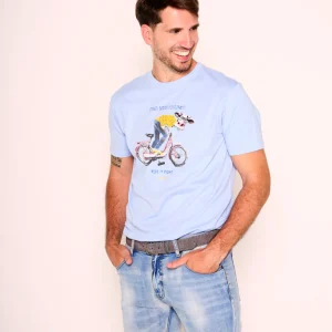 Jeans 5 tasche in denim sbiadito