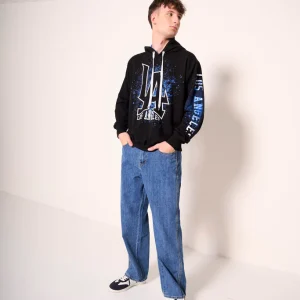 Jeans uomo a gamba dritta effetto vintage