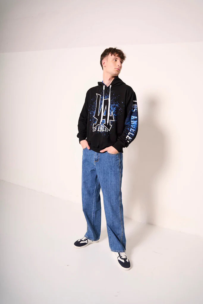 Jeans uomo a gamba dritta effetto vintage - immagine 2