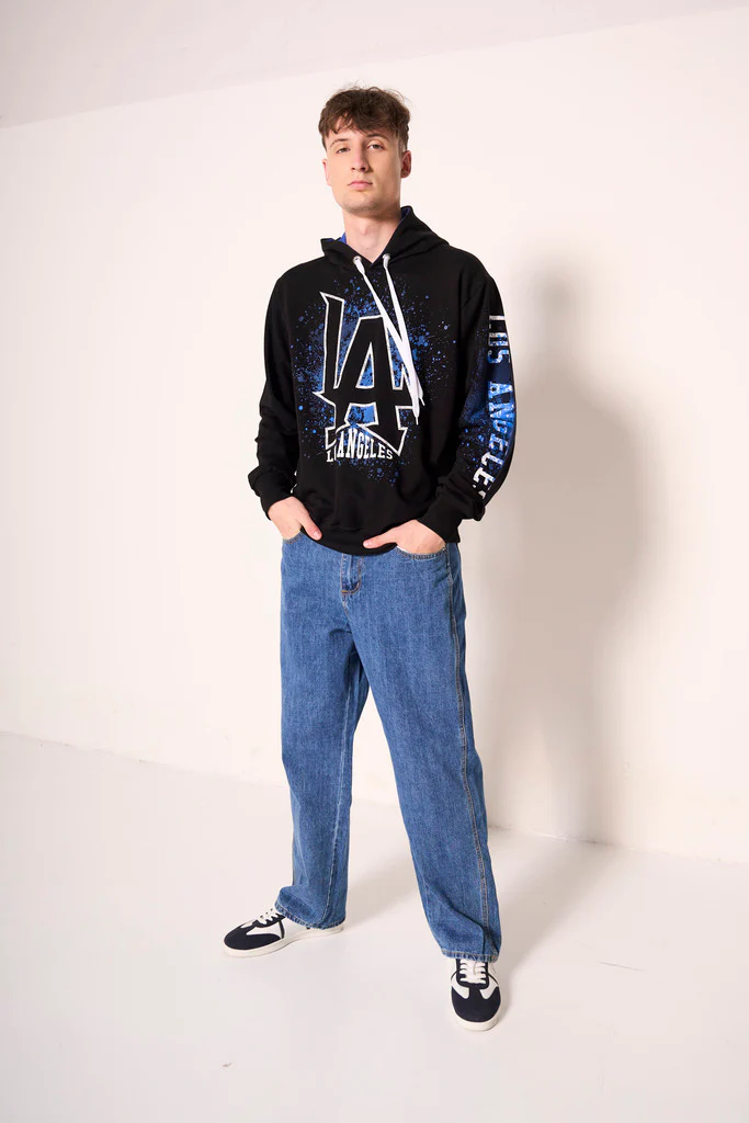 Jeans uomo a gamba dritta effetto vintage - immagine 4