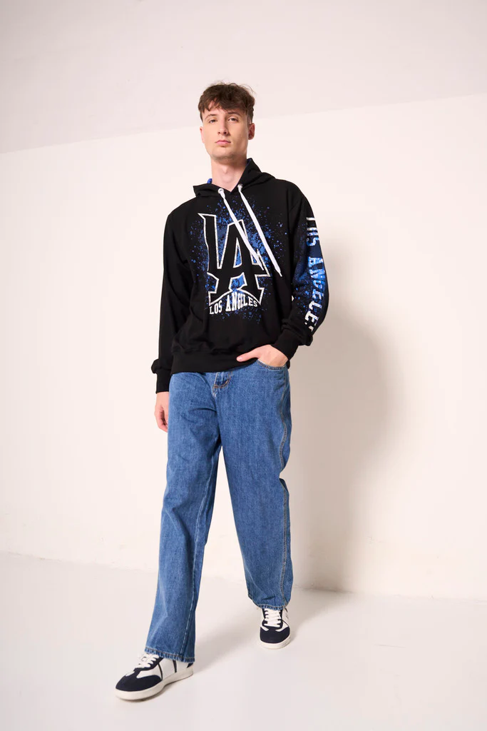 Jeans uomo a gamba dritta effetto vintage - immagine 3