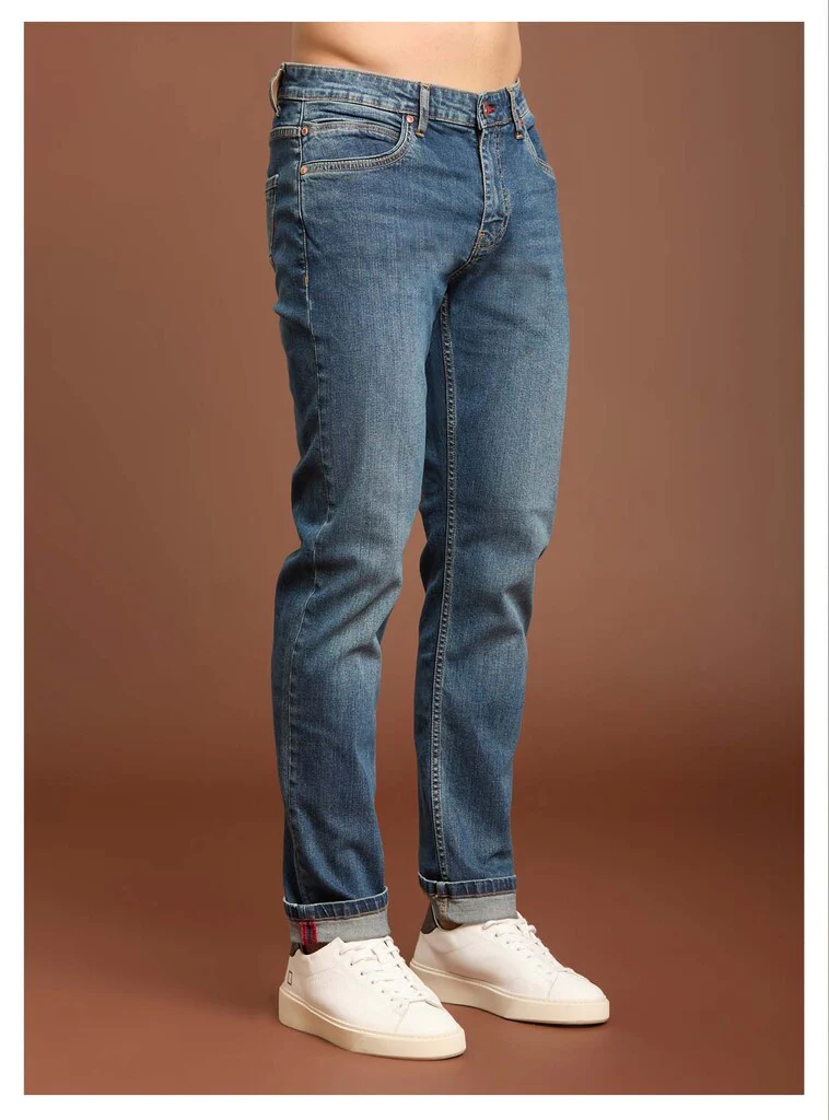 Jeans da uomo slim fit 5 tasche - immagine 2